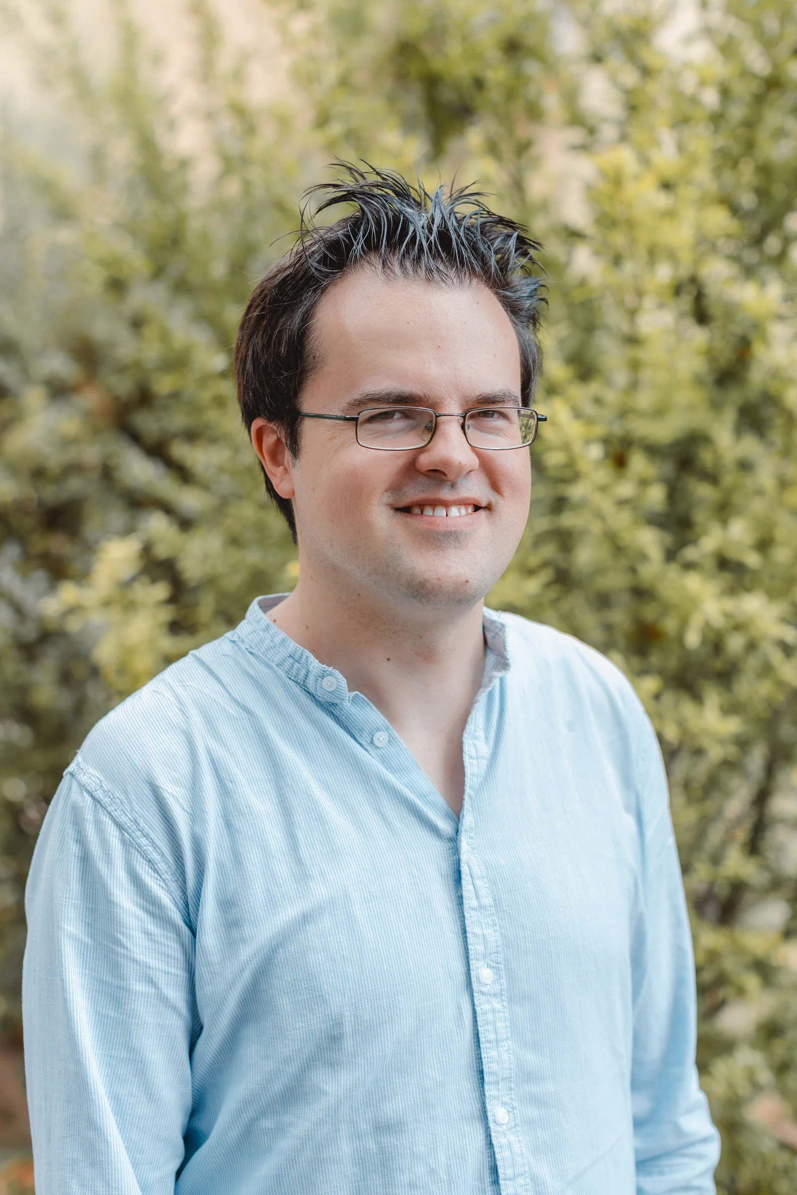 Florian Oechsle im Freien.